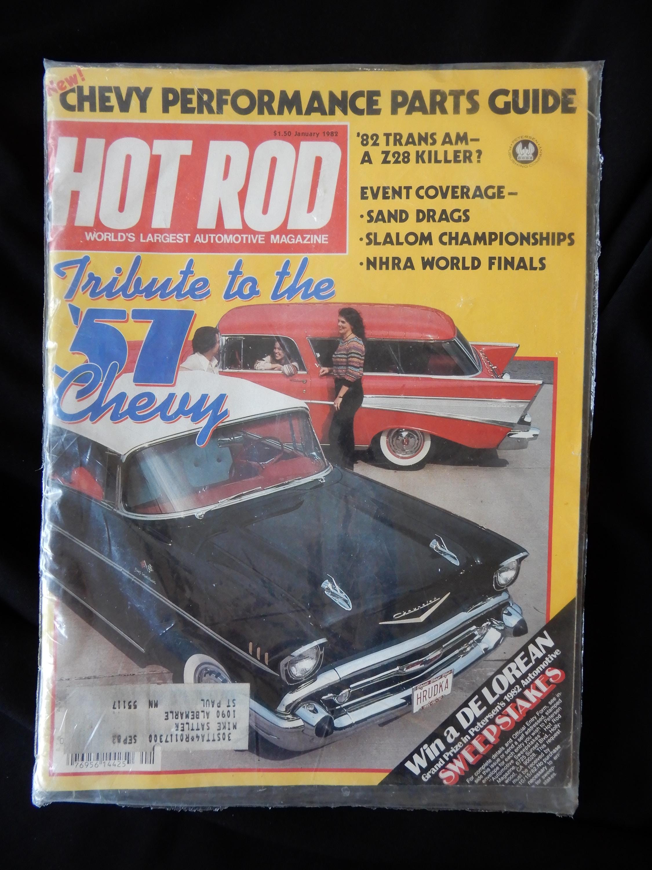 January 1982 Sealed NIP Hot Rod Magazine, Tribute to the '57 Chevy