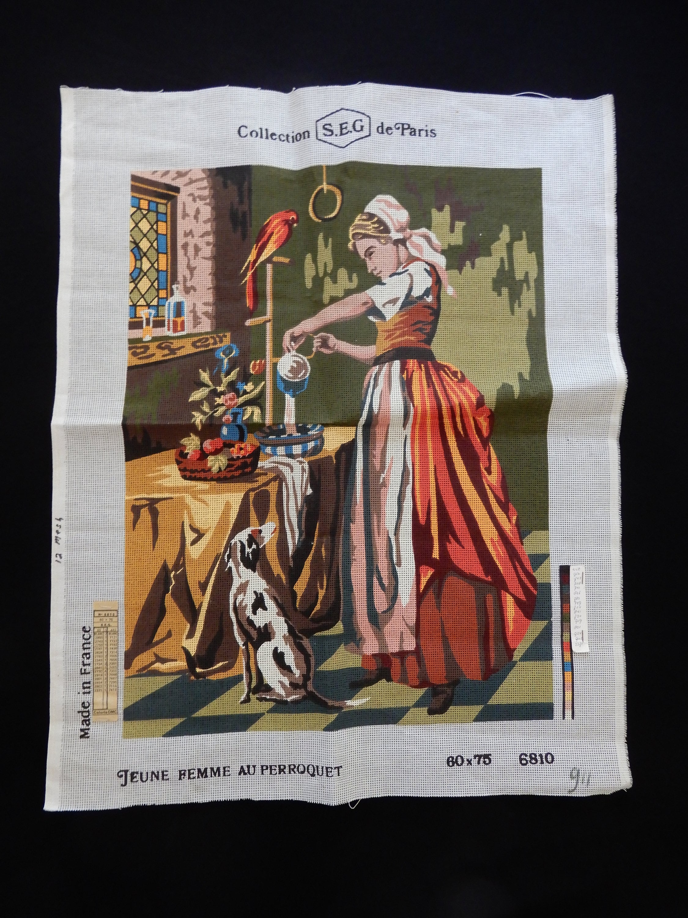 Vintage Seg De Paris Needlepoint Canvas - Etsy