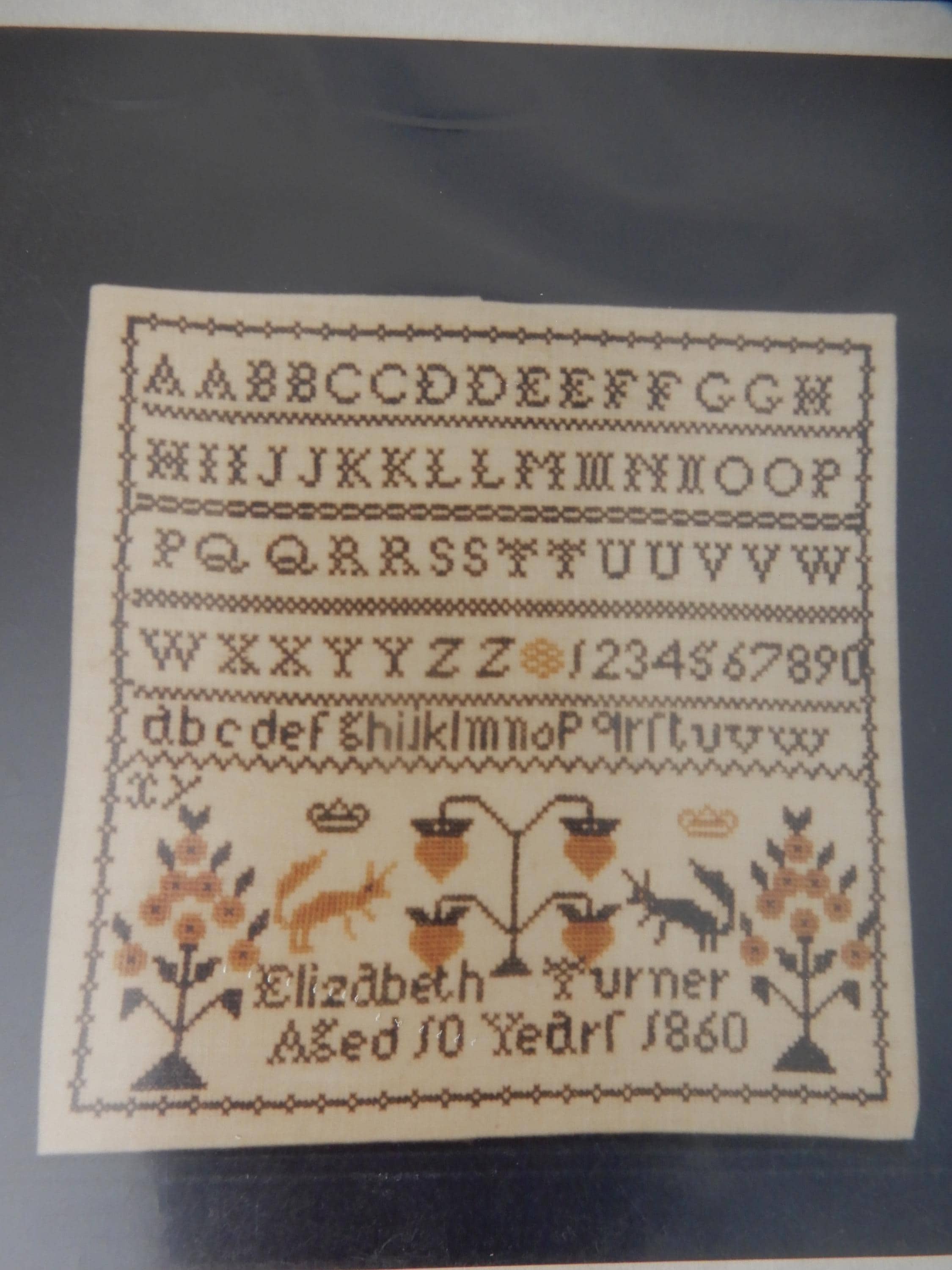 Handwork Samplers, the Elizabeth Turner 1860 Sampler, Pattern 136 X 136 ...