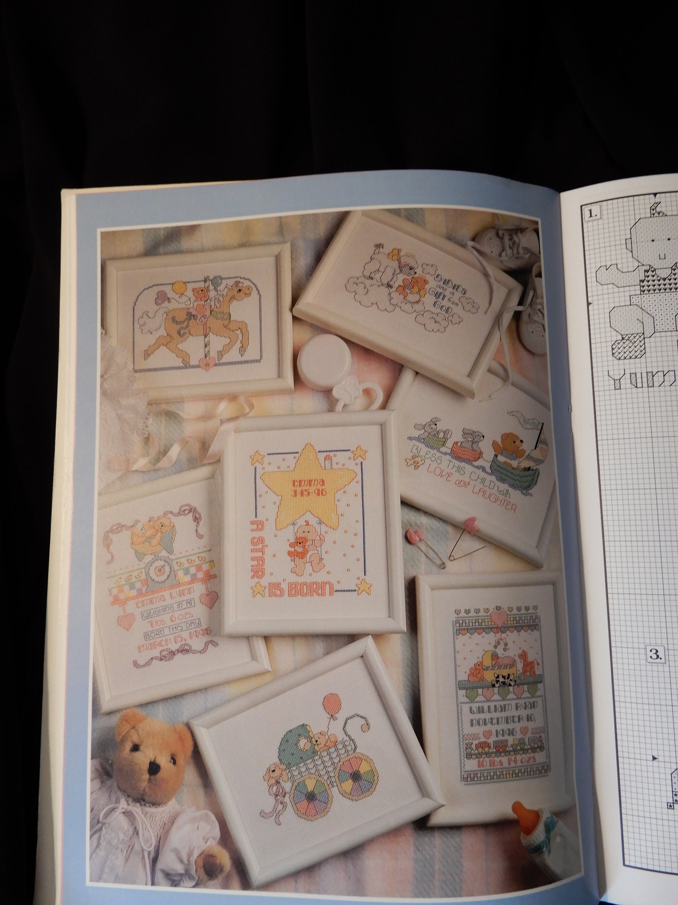 Lot of 5 Baby Themed Cross Stitch Books