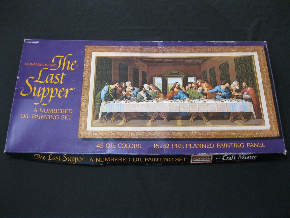 Paint by number kit The Last Supper Craft Master M312A Etsy