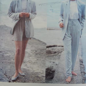 Size 14-18 Vogue 2849 DKNY jacket, shorts and pants, uncut FF