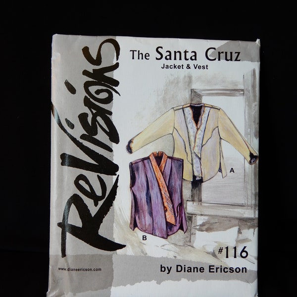 XS to XXL, The Santa Cruz Jacket and Vest, ReVisions 116, Diane Ericson, 2004, darted and non darted versions, two collar options, uncut