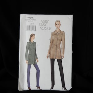 May include: A sewing pattern for a jacket, with two different styles shown. The pattern is for sizes 6-8-10 and is from Very Easy Vogue.
