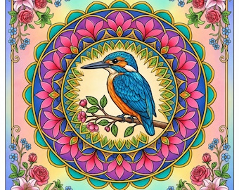 25 Bird Mandala Coloring Pages for Adults: Intricate Avian Art (Instant Download)