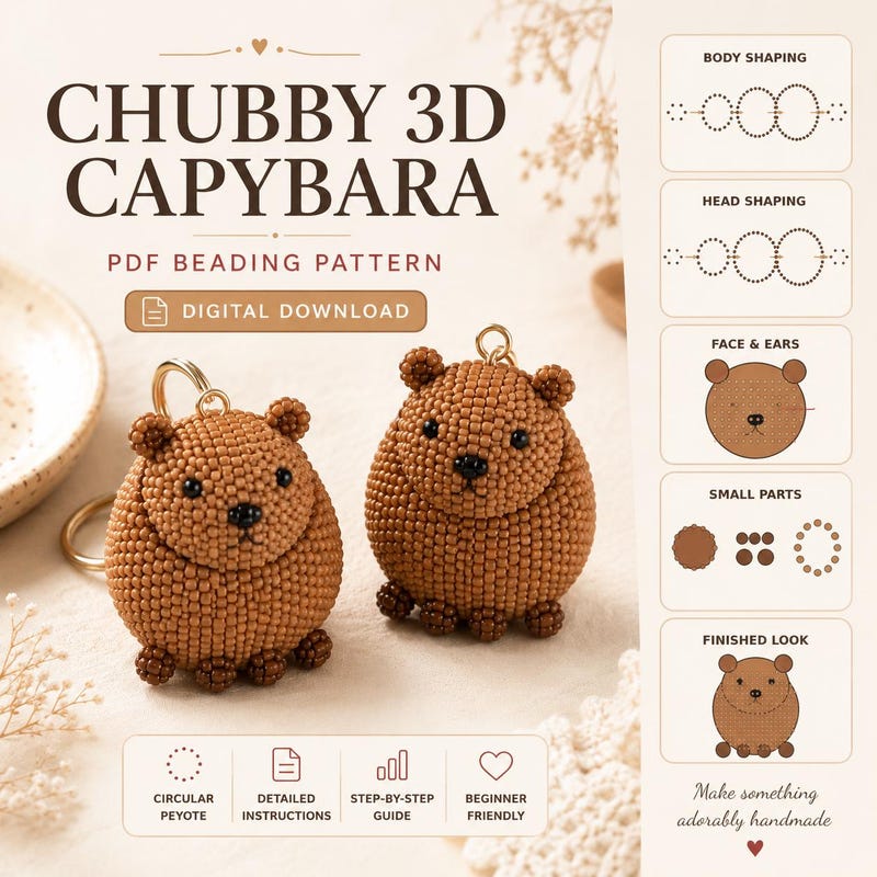 Capybara Bead Pattern - Etsy