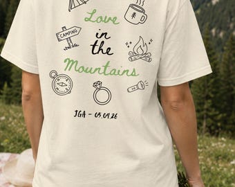 JGA Wandern Shirt | Personalisiertes JGA Frauen Shirt | Mountain Bride & Crew | Team Braut Shirt | Junggesellinnenabschied