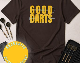 Dart Shirt personalisierbar | Good Darts Design mit Spieler- oder Vereinsname