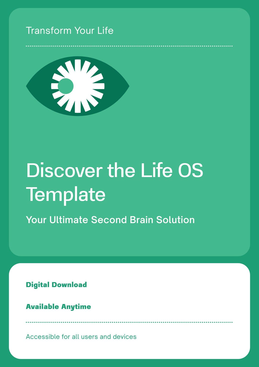 Notion Life OS — Your Complete Second Brain - Etsy