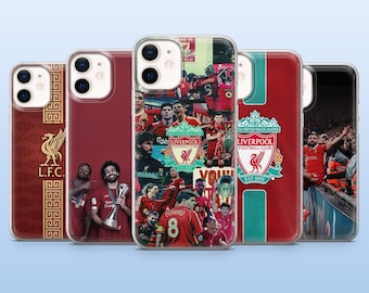 Liverpool telefoonhoesje voetbalhoes voor iPhone 17, 16, 15, 14, 13, 12, Samsung S25, S24, S23, S22, A16, A26, Pixel 10,9A