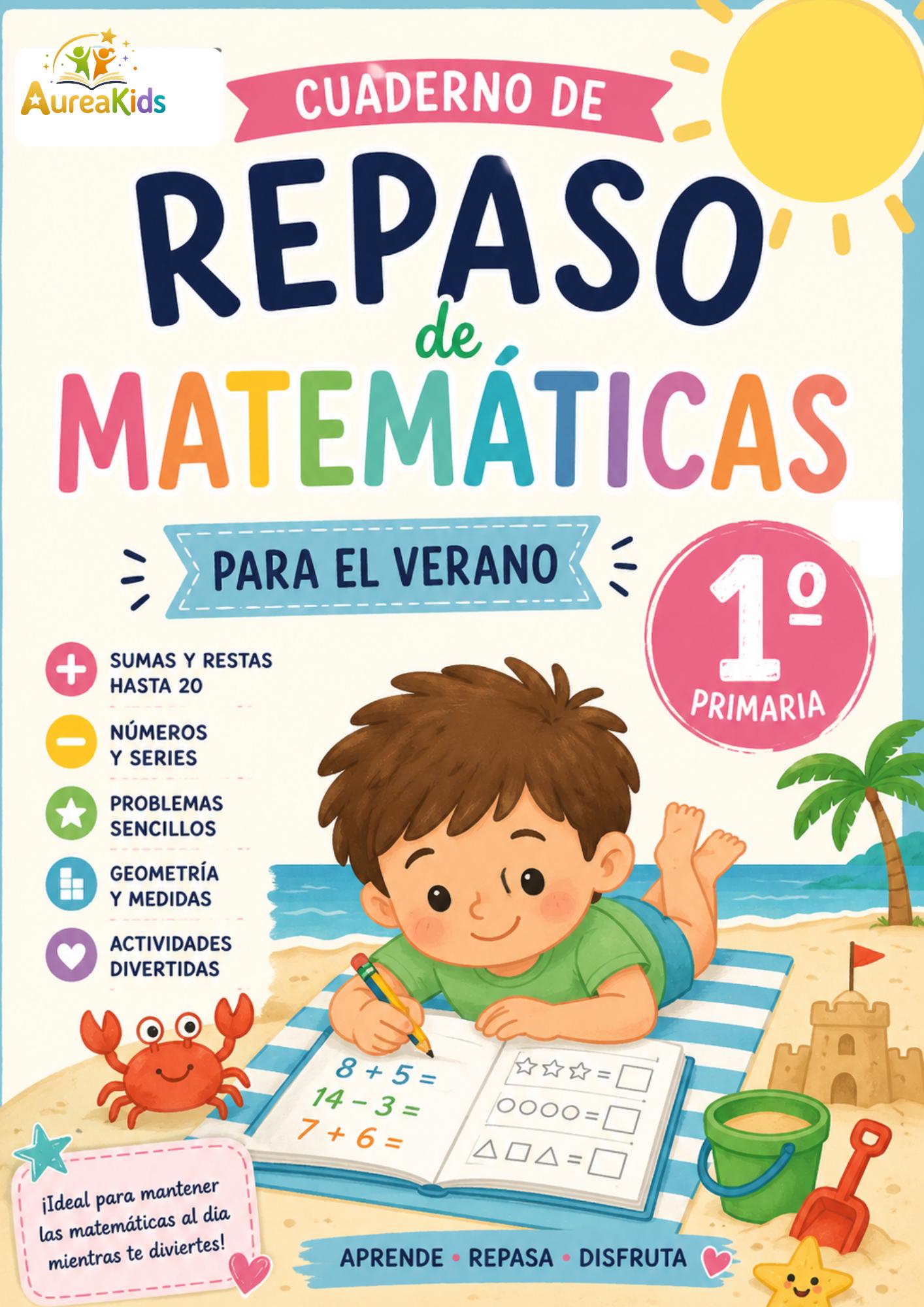 Cuaderno de verano 1º primaria PDF imprimible. Actividades infantiles ...