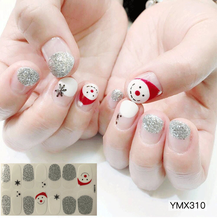 1pc Nail Art Christmas Series Full-cover Sticker Sheet 14tips | Etsy