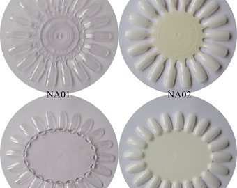 1pc NA-03 nail art Oval/Round Shape Transparent/Nature Polish Tip Display Wheel nail art design display nail display NA01-04