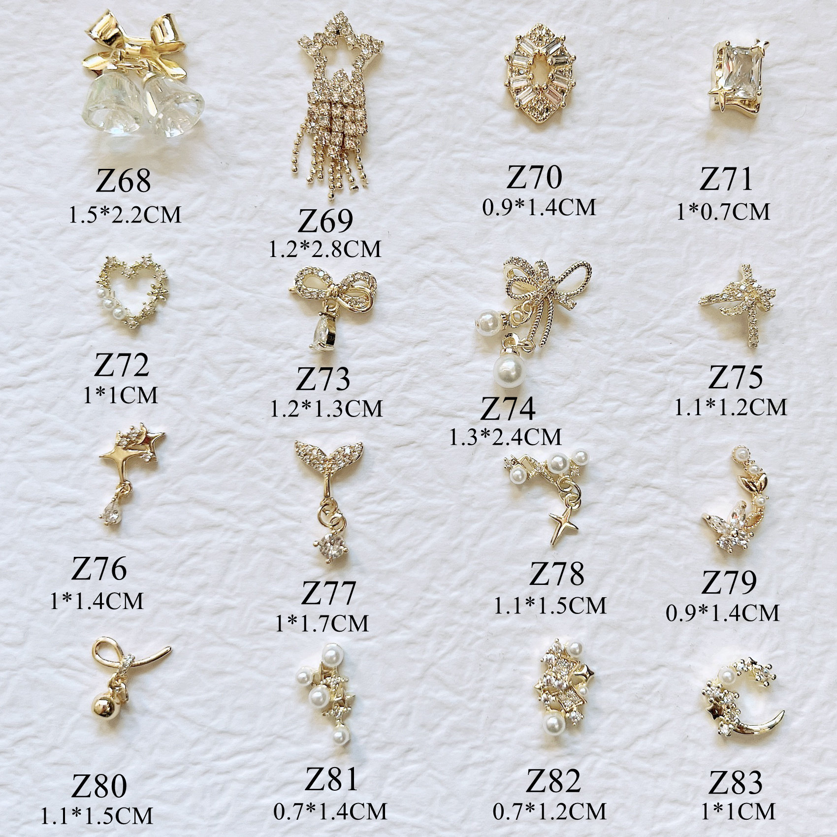 【ラッピング無料】 Zircon Gold Luxury 1PC Stone Moon Star Bow Shapes Different アクセサリー