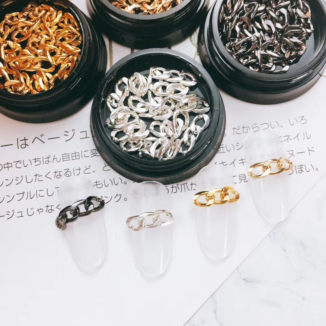 Chainin 1jar Cute Gold/silver/black/rose Gold 4MM Chainin Black Jar Metal 3D ...