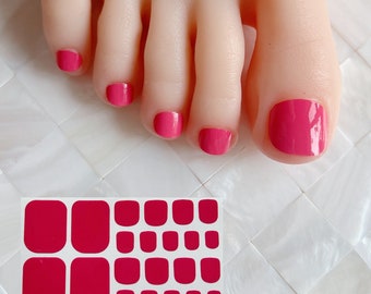 1pc Nail Art Full-Cover Toe Nail Sticker Sheet Manicure Sticker Nail Art Wrap Flower Nail Strips  with mini file YMZ279-288