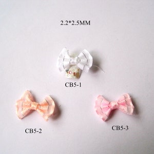30個入り ハンドメイド ビッグファブリックリボン ボウ ネイルアートデコレーション ネイルアートファブリックボウ CB5