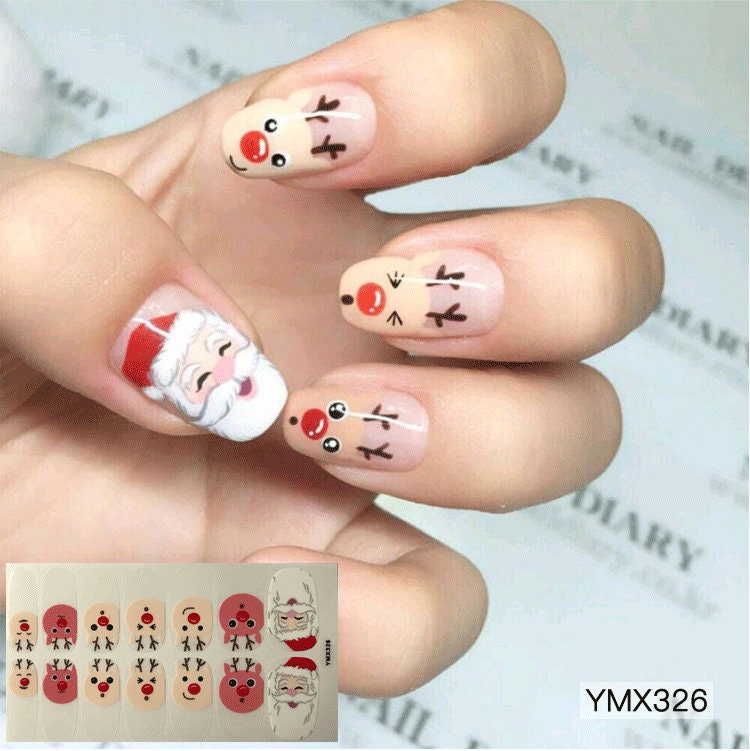 1pc Nail Art Christmas and Halloween Series Full-cover Sticker - Etsy
