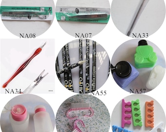 1pc Nail Art Verschillende Tools Pincet Pusher Cutter Tips Cutter Spray Bottle Brush NA