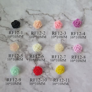 30pcs/bag Big Rose Resin Flower without Rhinestone Nail Art Decoration Nail DIY Deco RF12