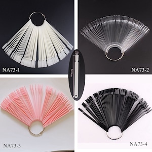 1Bag 50 sticks Nail Art Square Head 4 Colores Tip Display Stick Falso Nail Tip Nail Display Tip NA73