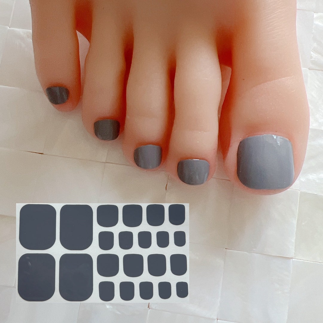 1pc Nail Art Full-cover Toe Nail Sticker Sheet Manicure Sticker