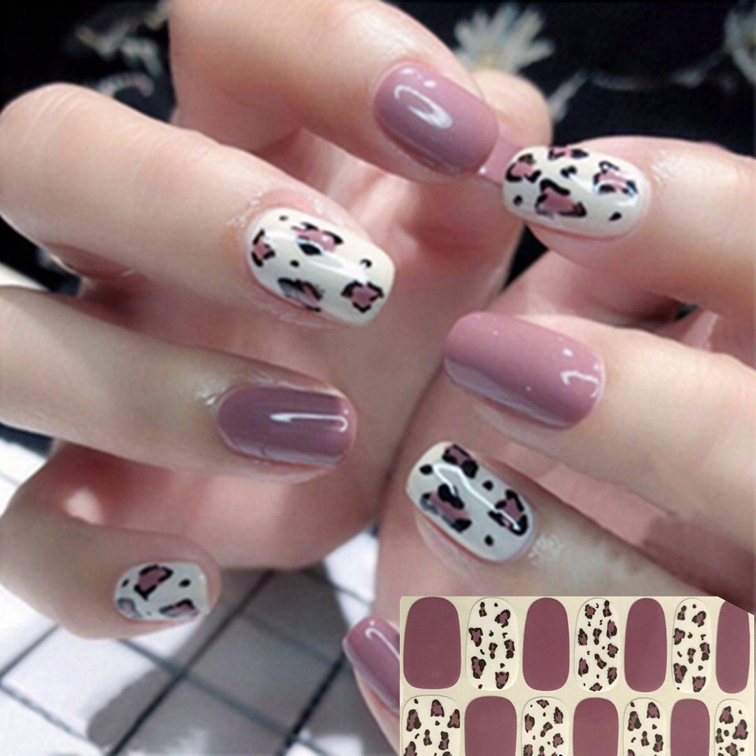 1pc Nail Art Full-cover Sticker Sheet 14tips Nail Art Wrap Nail