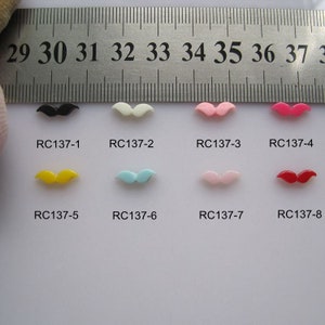 30 pçs/saco bigode dos desenhos animados deco resina dos desenhos animados deco decoração da arte do prego diy deco rc137