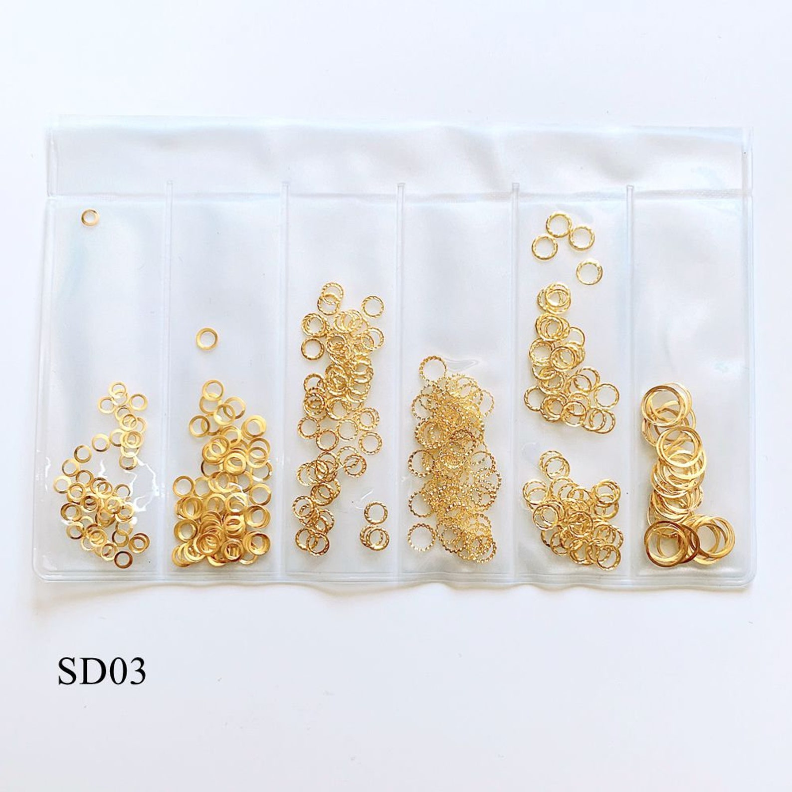 One bag metal stud 6 designs per bag metal deco Pearl Chain Etsy