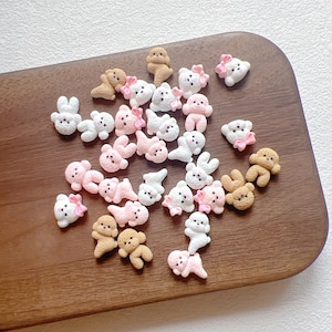 30pcs/bag Dog Shapes Resin Cartoon Deco Nail Art Decoration Nail DIY Deco RC333