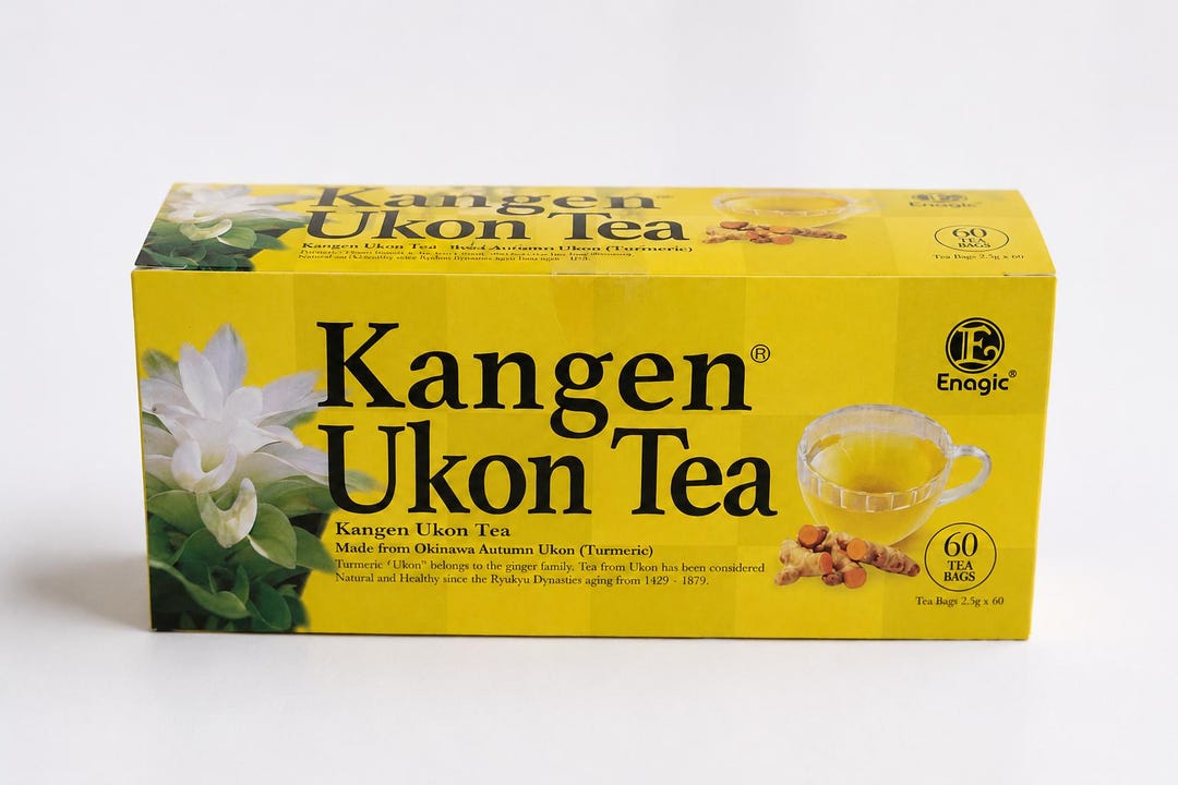Enagic Kangen Ukon Tea | 60 Tea Bags | Okinawa Turmeric Herbal Tea