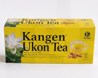 Enagic Kangen Ukon Tea | Okinawa Turmeric Herbal Tea | 60 Bags