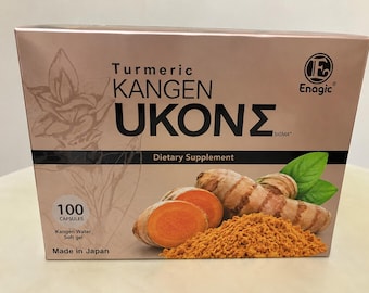Enagic Kangen UKON Sigma Turmeric Capsules | Japanese Dietary Supplement (100 Count)