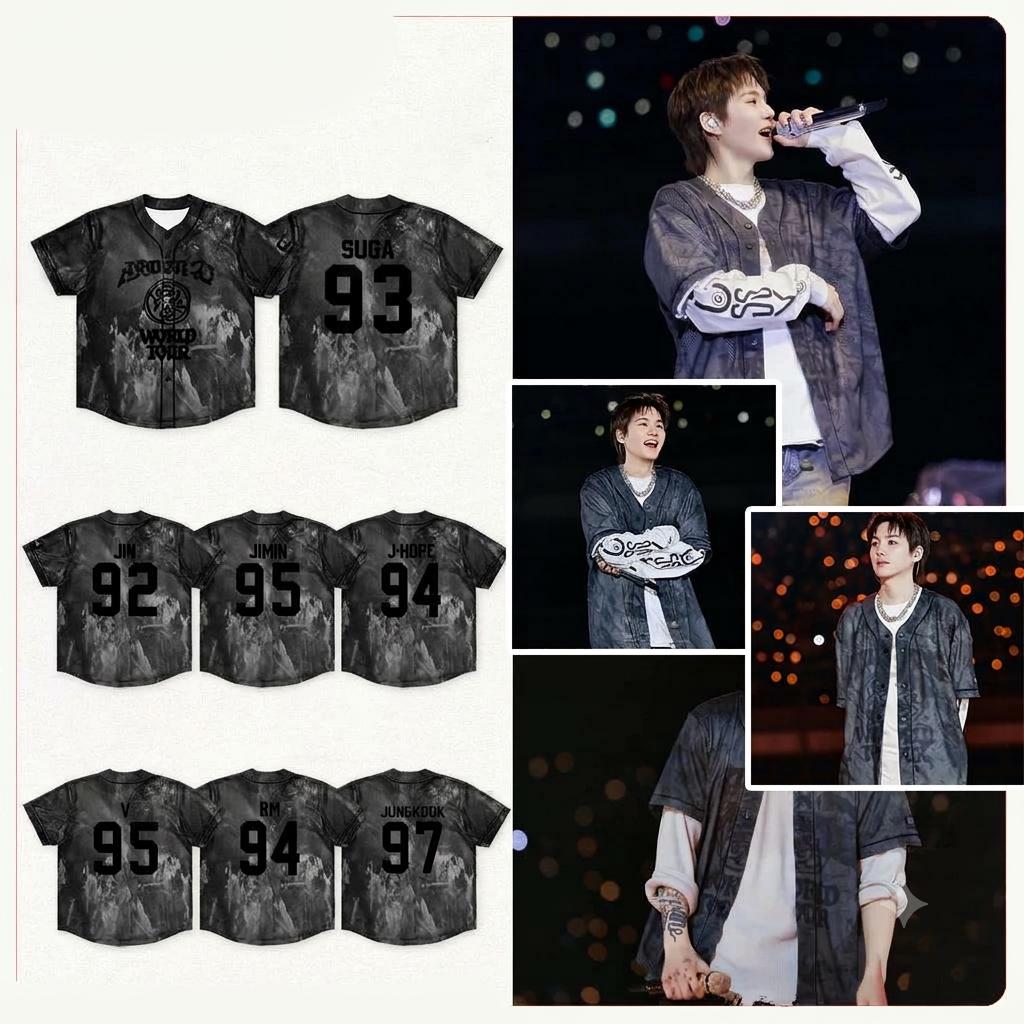 カスタムBTSアリラン2026ワールドツアージャージ、BTSコンサートグッズ