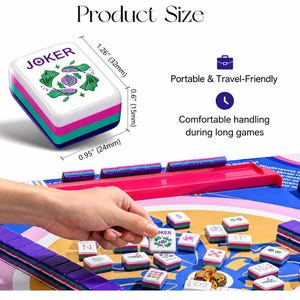 Velora Zodiac American Mahjong Set | Engraved Acrylic Tiles, Vintage Case image 4