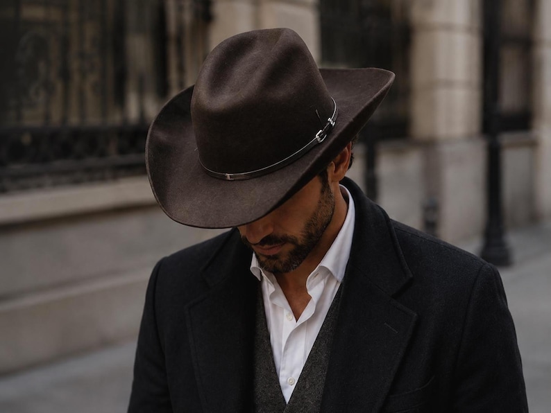 Elegant Ranch Wool Hat. Unisex