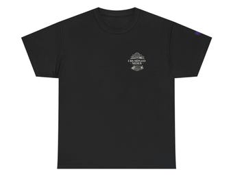 Camiseta con logo de Crumpled Sides Society / Camiseta negra estampada