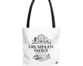 Bolso tote de Crumpled Sides Society / Ilustración del logotipo del actor