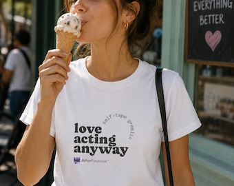 Regalo para actores / Camiseta de actor / Camiseta "Amo la actuación de todos modos" / Regalo para estudiantes de actuación / Camiseta "Vida de audición" / Merchandising para actores