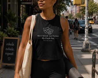 Camiseta corta "My Crash Out" de Method Acting / Camiseta divertida para actores / Regalo para actores / Camiseta con humor de la Generación Z / Regalo para estudiantes de actuación