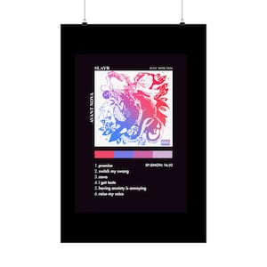 Slayr AVANT NOVA EP Matte Vertical Poster | Tracklist Layout