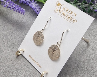 Sterling Silver Sand Dollar Earrings, Seaside Jewellery