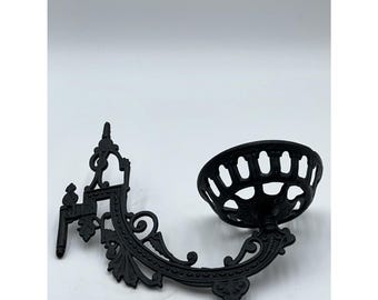 ビンテージ鋳鉄製灯油ランプ スイングアーム式壁掛け金具（壁掛けブラケットなし）