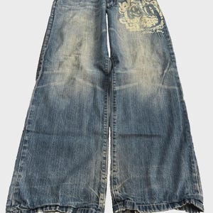 メンズ 90s Qambient wear buggy denim bboy sk8