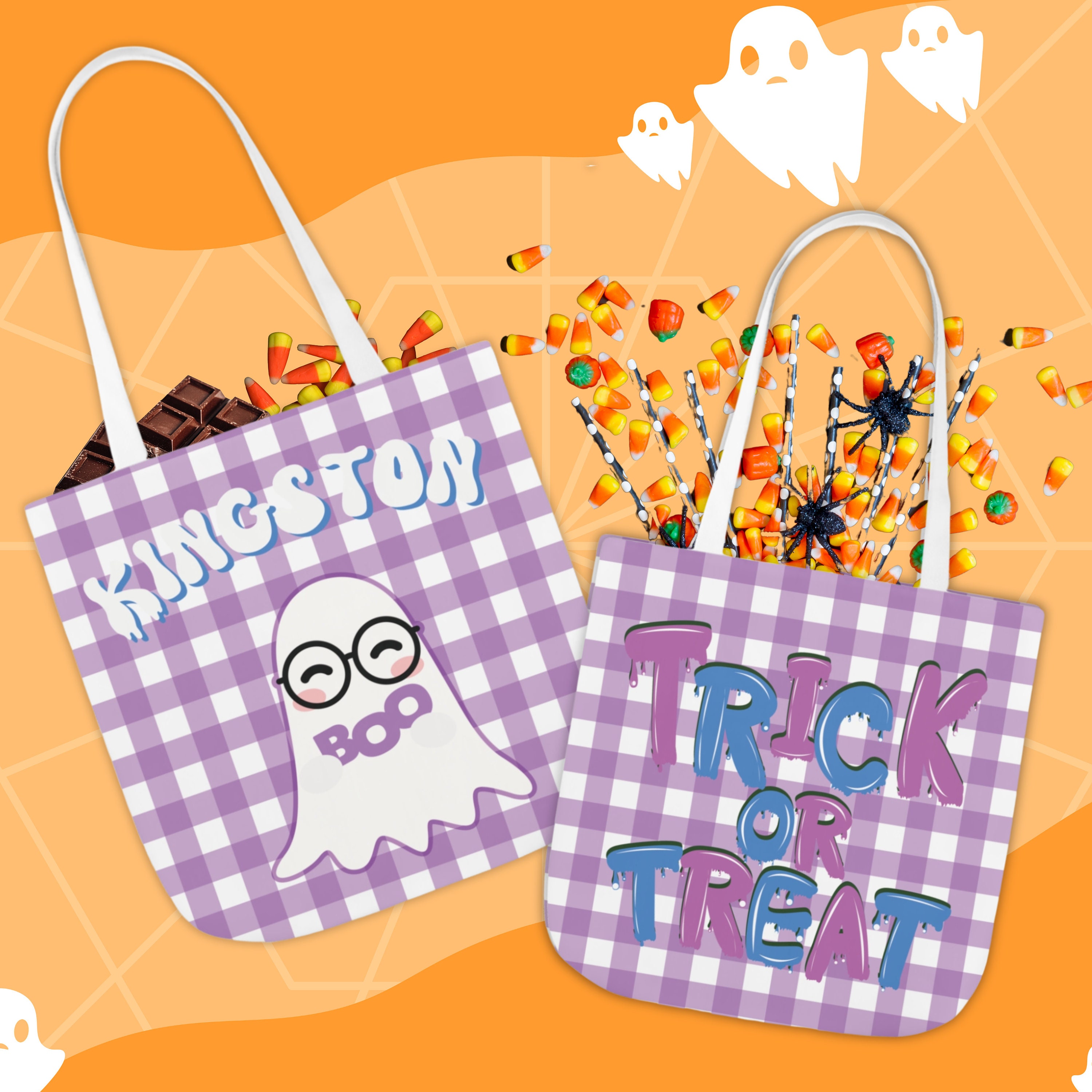 Halloween Treat Bag Personalized Kids Candy Trick or Treat Bag Cute ...