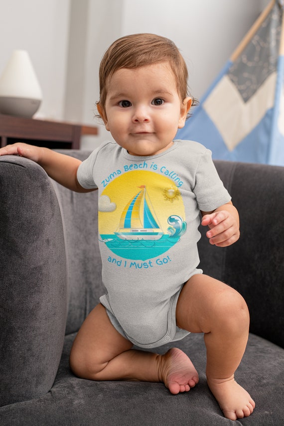 Baby Beach Outfit, Zuma Beach, Beach Baby Shower, Baby Summer Outfit, Beach  is Calling, Summer Baby Shower, Beach Baby Outfit, Beach Romper 