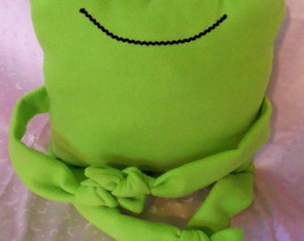 Child's Pillow, Frog Pillow - Fun Pillow - Animal Pillow - Pillow Pal, Frog Design - Childs Gift -  Toy Pillow - Plush Toy -  Stuffed Toy