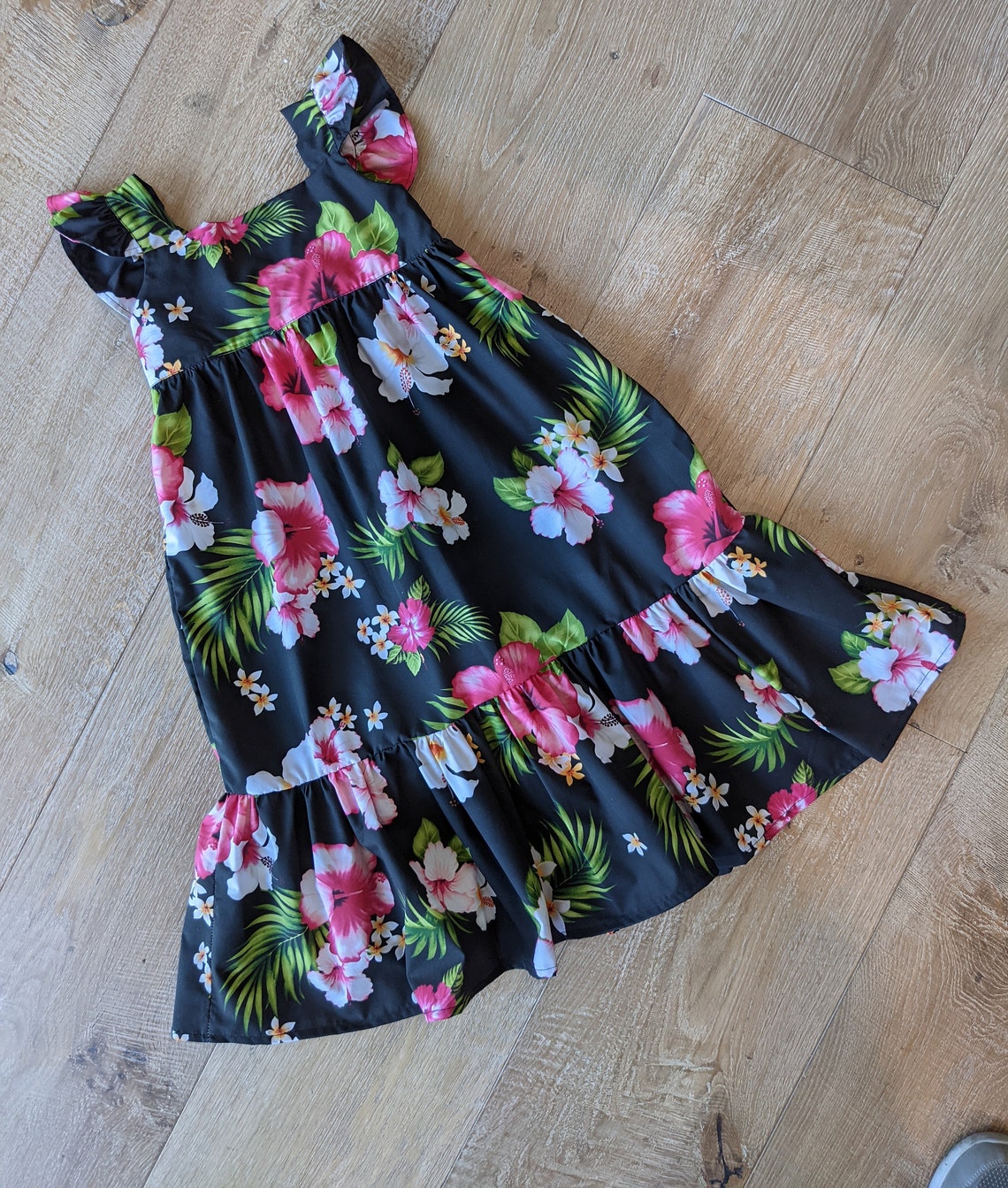 Little Girl's Hawaiian Dress Long Summer Dress in Etsy