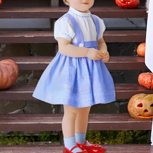 Toddler Dorothy Costume Dress Wizard of Oz Halloween Costume for kids