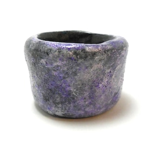 Painted Miniature Bowl, Small Ring Bowl, Decorative Pinch Pot, Handmade Painted Polymer Clay Jewelry Dish